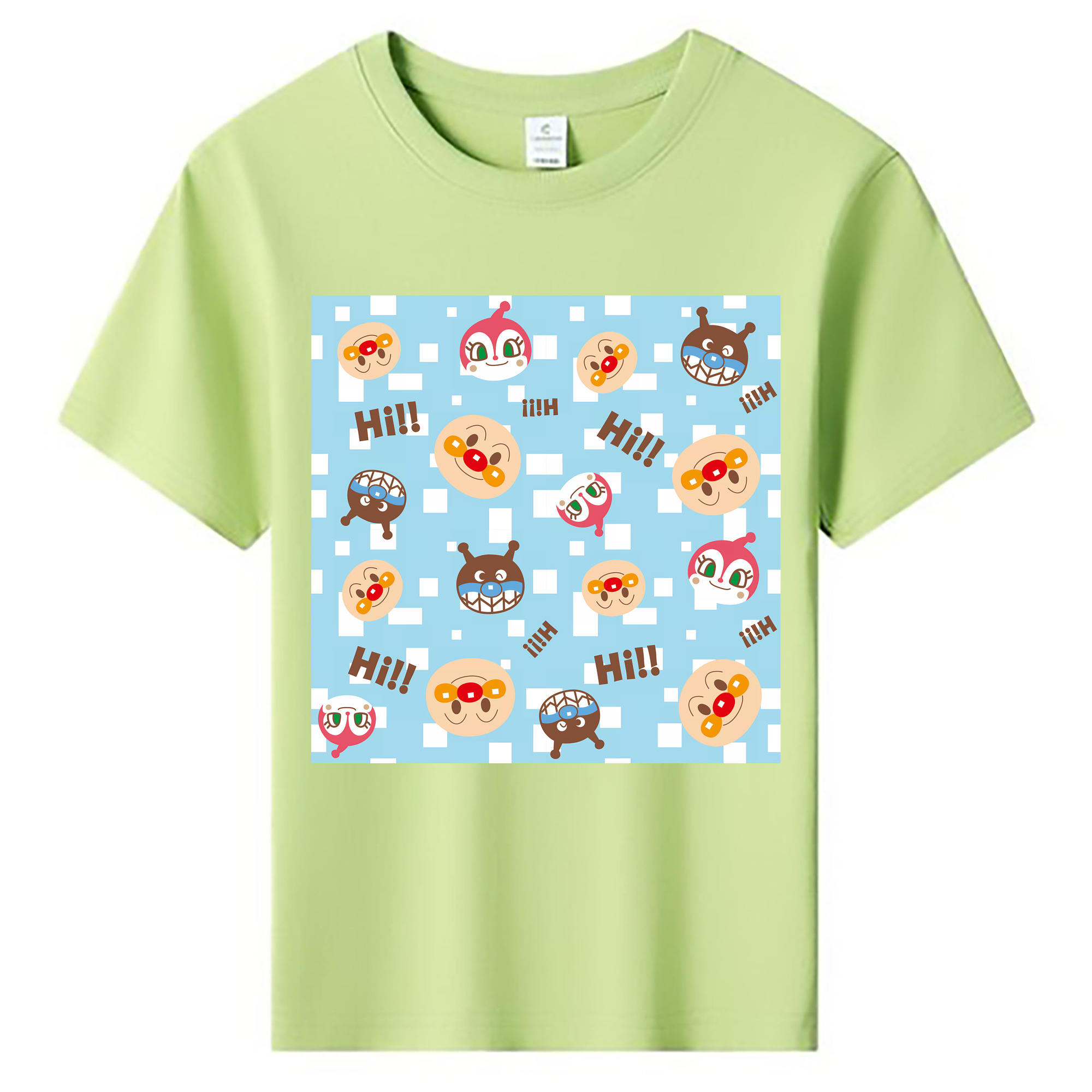 （画像用） アンパンマン Anpanman 綿100％キッズTシャツ（フロントプリント）